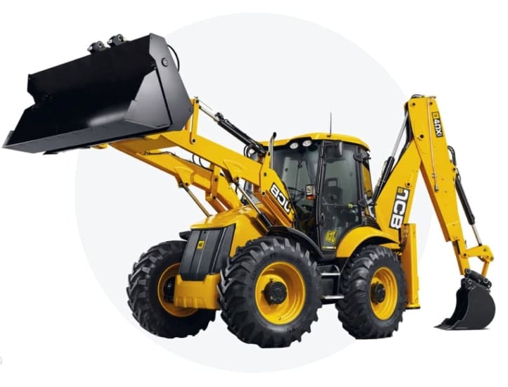 Эскаватор - погрузчик японского производства